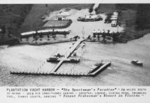 a black and white photo of a harbor