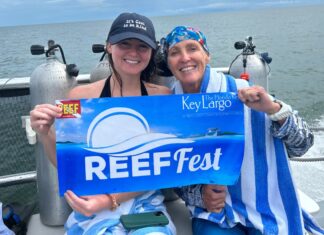 a couple of women sitting on top of a boat