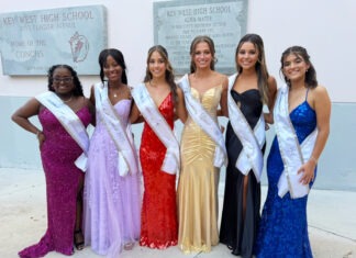 KEY WEST’S HOMECOMING TRADITIONS TURN 75 a group of women standing next to each other