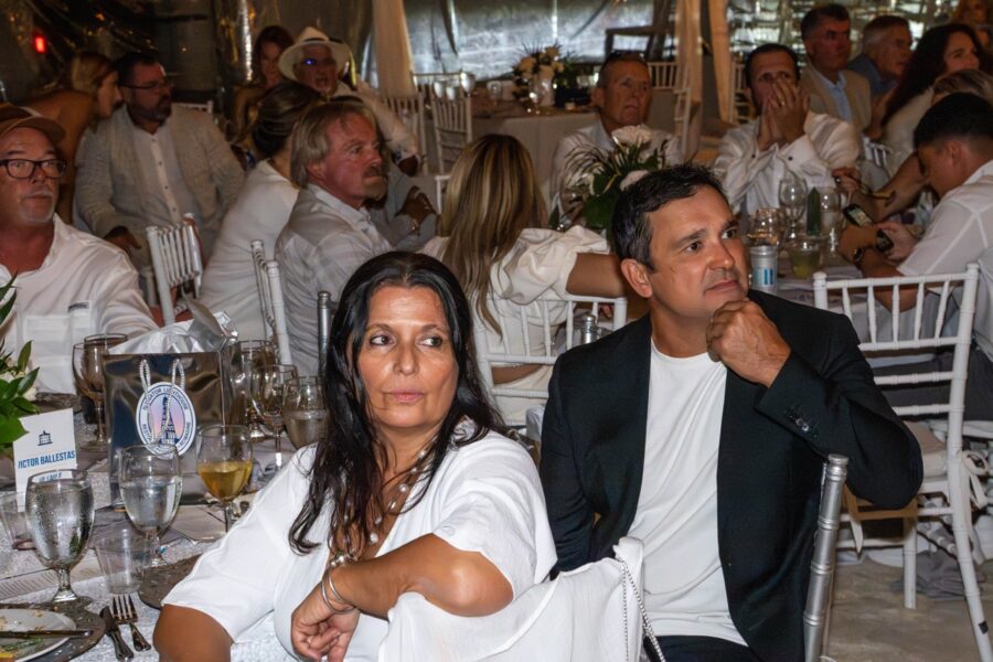 a man and a woman sitting at a table