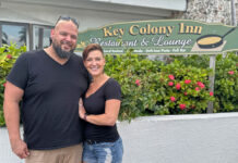 BACK ‘INN’ BUSINESS: NEW OWNERS & MANAGERS REVIVE KEY COLONY BEACH EATERY Michael and Amanda Lordi