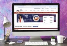 KEYS ELECTIONS OFFICE LAUNCHES NEW WEBSITE a computer monitor sitting on top of a desk