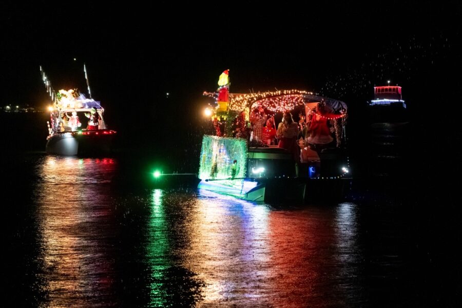 a couple of boats that are in the water