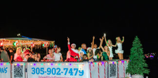 a group of people on a boat in the water