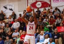 a basketball player getting ready to dunk the ball