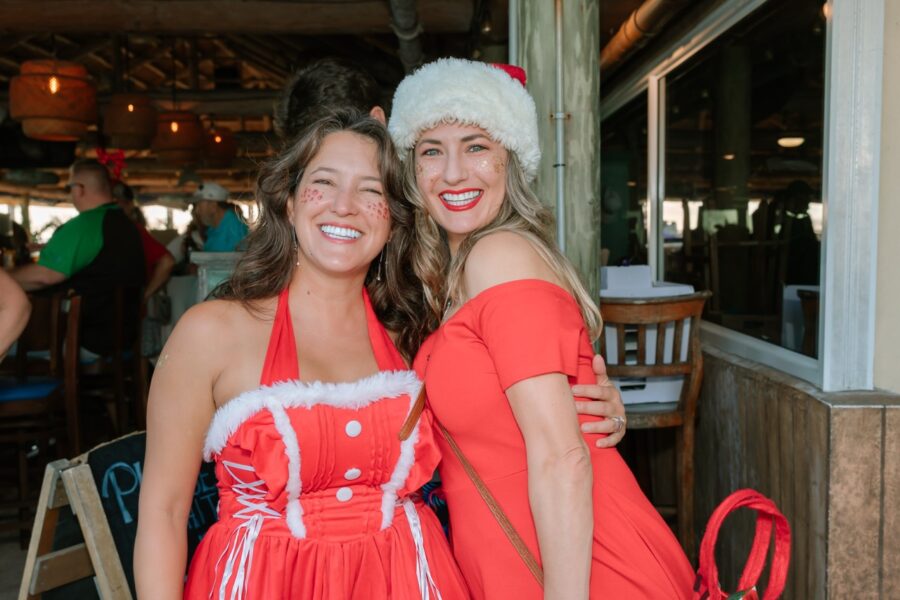 a couple of women standing next to each other