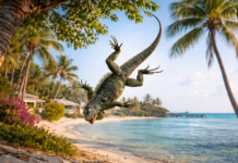 FIND A FALLING IGUANA THIS WEEKEND? TAKE IT TO FWC