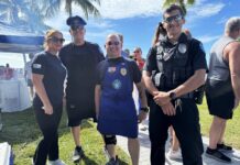 a group of people standing next to each other