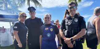 a group of people standing next to each other