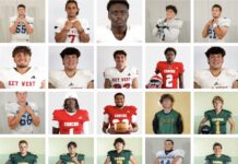 a collage of football players in different uniforms
