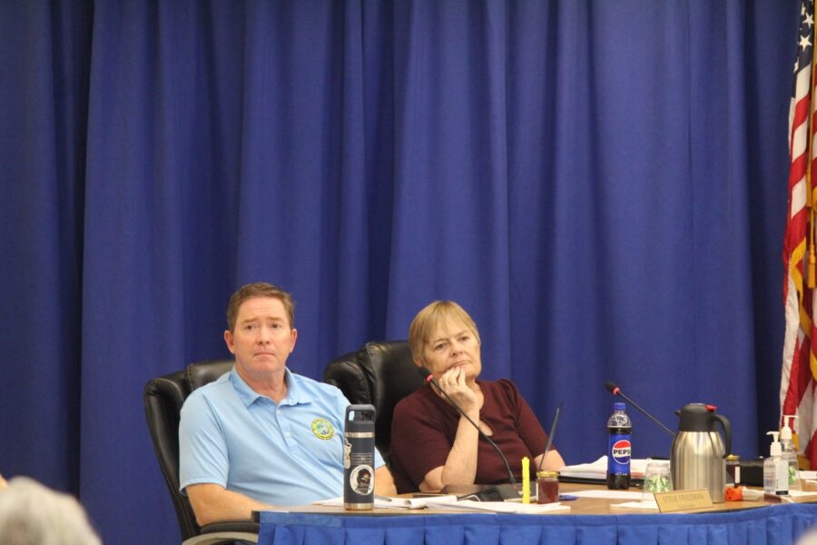 a group of people sitting at a table