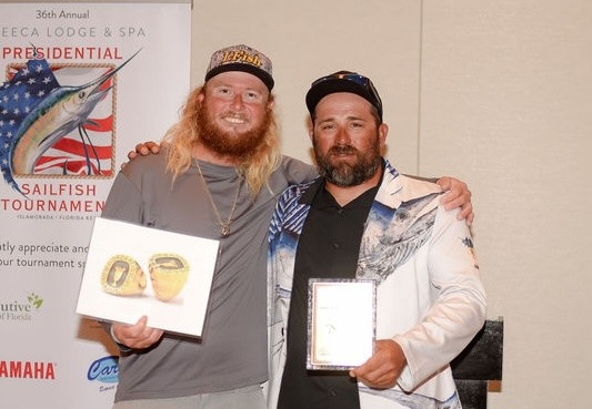 Top Captain Cody Darbie and High Point Angler Digger Rodamer Florida Keys Gold Cup Sailfish Championship