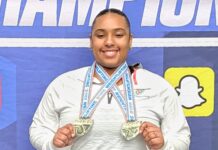 CORAL SHORES STRONGWOMAN VANESSA GABRIEL NOTCHES DOUBLE GOLD AT STATES