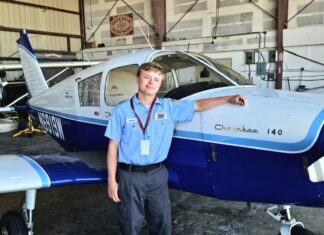 KEYS TEEN FLIES HIGH, AIMS HIGH & CREDITS SEA CADETS