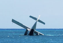 PILOT UNINJURED IN SEAPLANE CRASH OFF DRY TORTUGAS