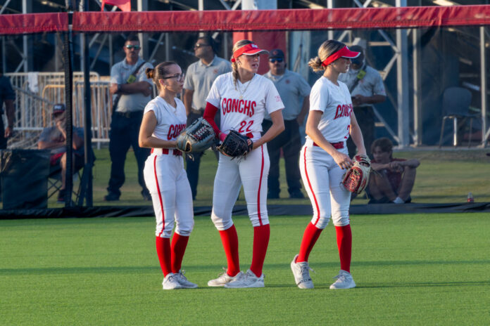 Key West_s outfield waits for the next hit
